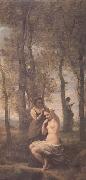 Jean Baptiste Camille  Corot La toilette (mk11) oil painting reproduction